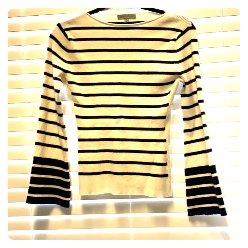 Navy white stripped sweater